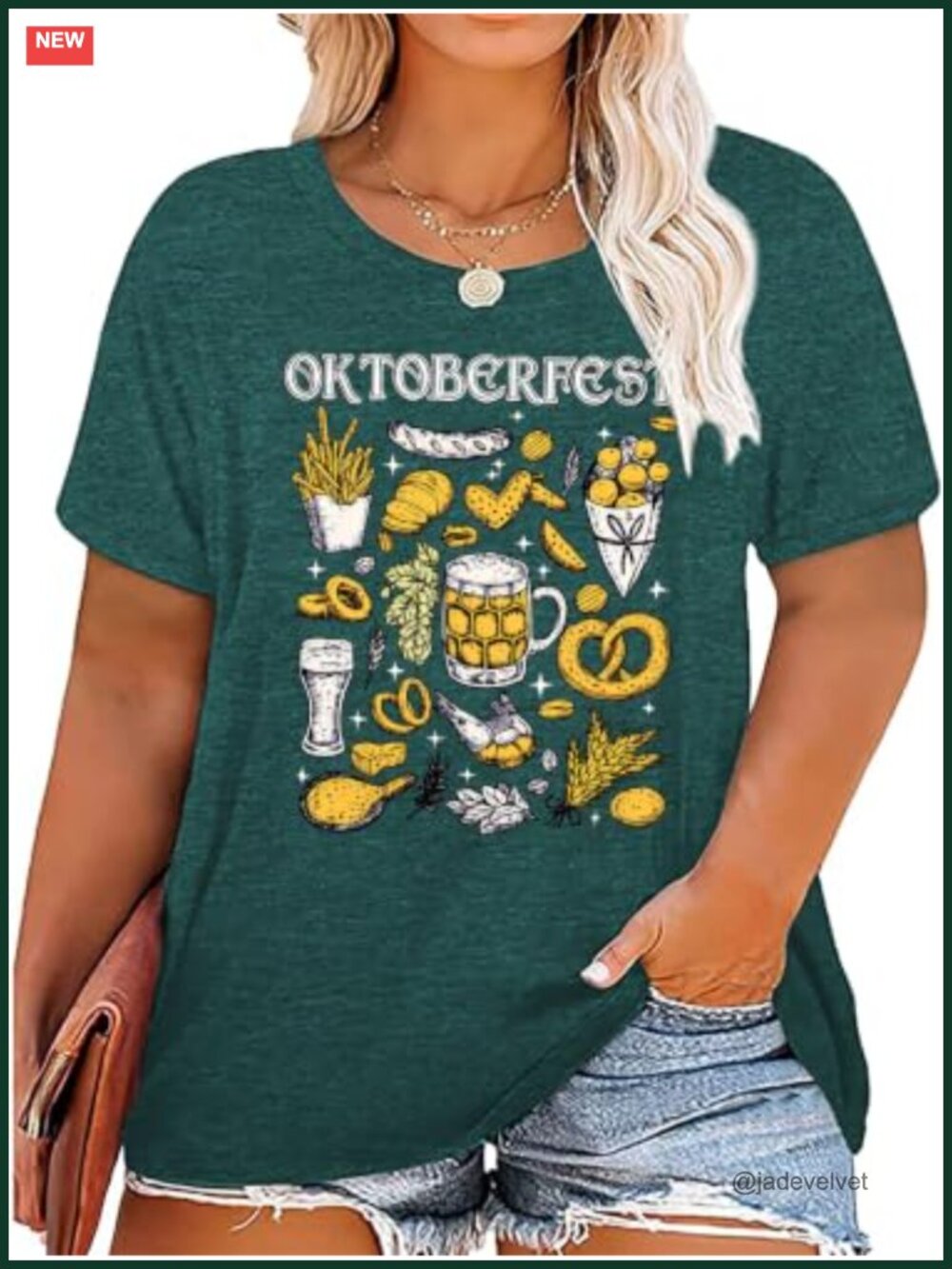 Women's Plus Size Oktoberfest T-Shirt German Beer Lover Bavarian Festival Tee